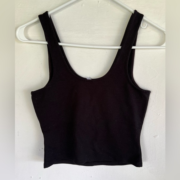 Urban Outfitters Sparkle & Fade Studded Black Crop Tank Top Mini Shirt Small - Picture 2 of 3